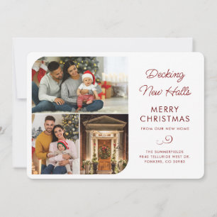 We Moved Family Photos Christmas Moving Home Holiday Card