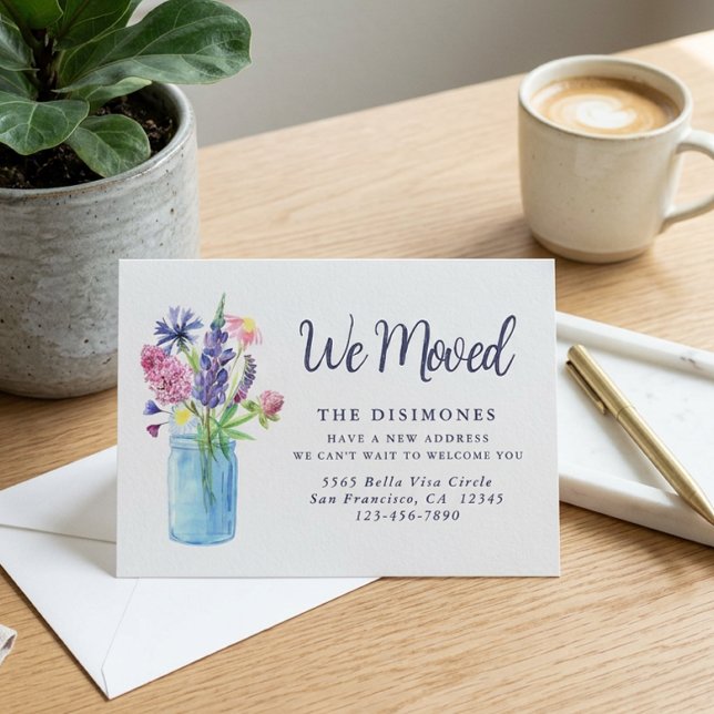 We Moved Floral New Address Moving Announcement (Creator Uploaded)