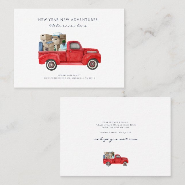 We Moved New Address Moving Announcement (Front/Back)