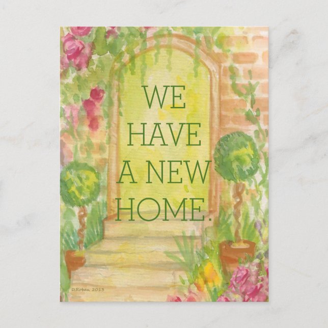 We Moved - New Home Announcement Postcard (Front)