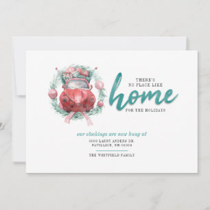 We Moved No Place Like Home Christmas Moving Announcement