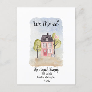 "We Moved" Postcard