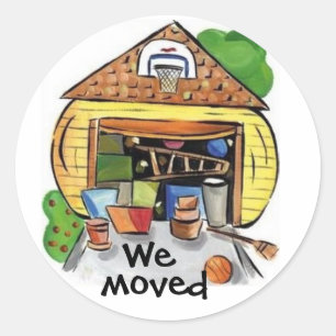 We Moved sticker