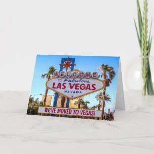 We Moved to Las Vegas New Address Card