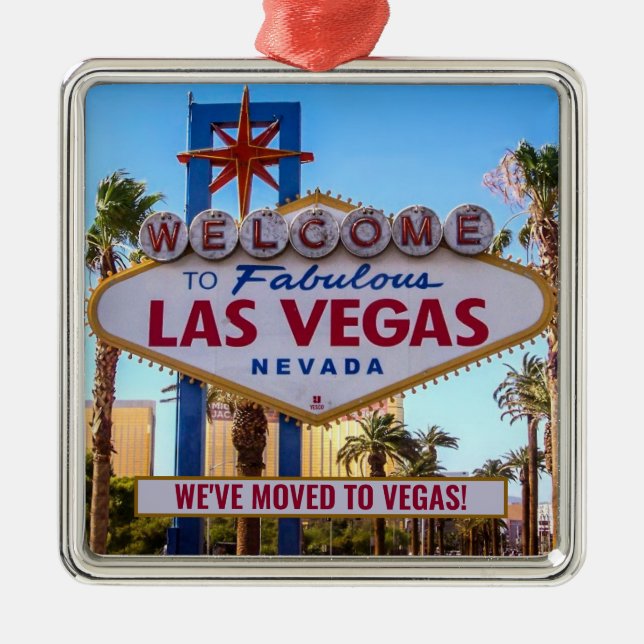 We Moved to Las Vegas New Home Metal Ornament (Front)