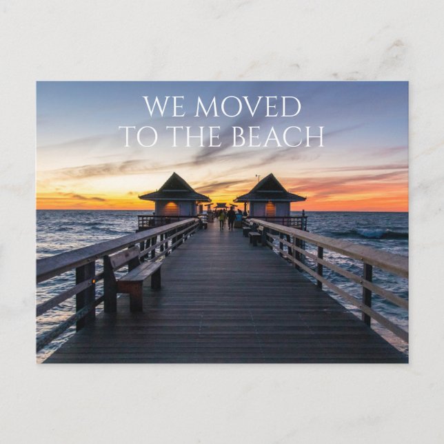 We Moved To The Beach Naples Pier Florida Postcard (Front)