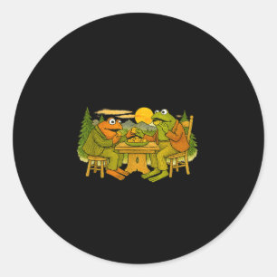 We Must Tee Stop Eating Toad As He Ate Another Fro Classic Round Sticker