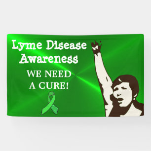 We Need a Cure, Lyme Disease Protest Sign Banner