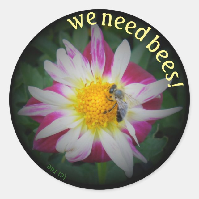 we need bees stickers (Front)
