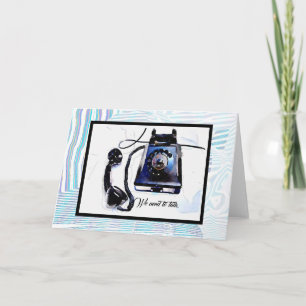 We Need to Talk Vintage Phone Card