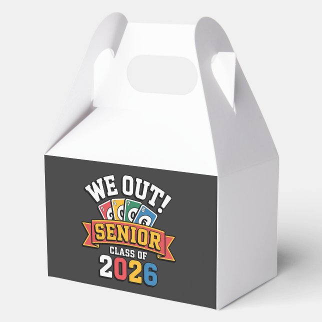 We Out Senior Class Of 2026 Favor Box (Front)