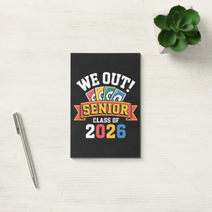We Out Senior Class Of 2026 Post-it Notes