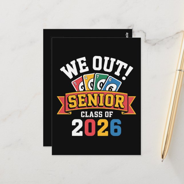 We Out Senior Class Of 2026 Postcard (Front/Back In Situ)