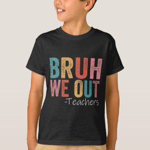We Out Teachers Happy Last Day Of School Retro Vin T-Shirt