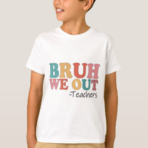 We Out Teachers Happy Last Day Of School Retro Vin T-Shirt