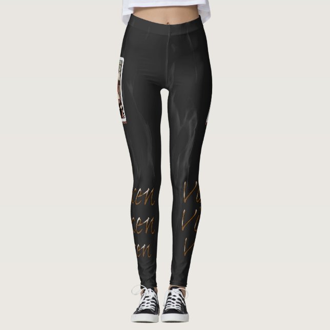 We play vixen games for pleasure card leggings (Front)