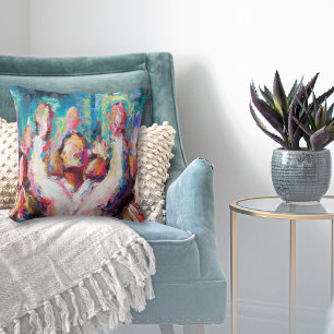 We Praise Thee Abstract Throw Pillow