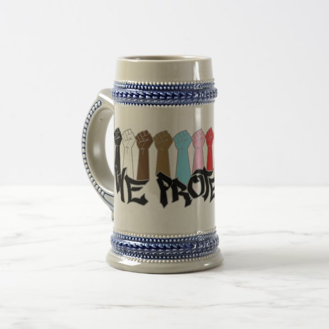 We Protect Us Beer Stein (Front Left)
