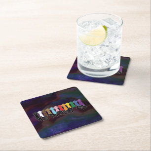 We Protect Us Square Paper Coaster