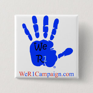 We R1 Blue Hand Button