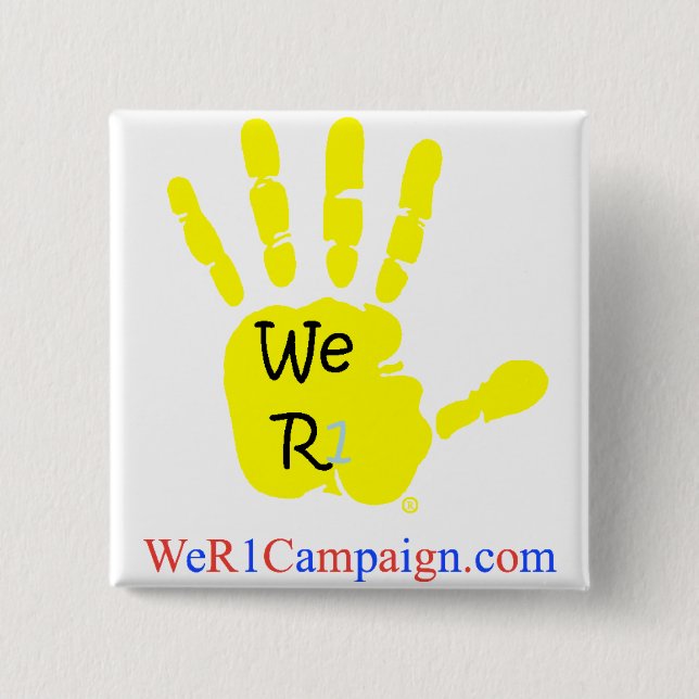 We R1 Yellow Hand Button (Front)