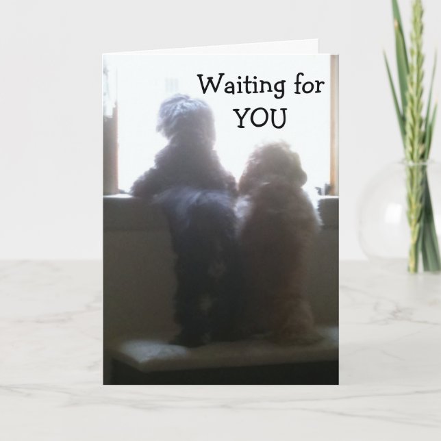 WE R WAITING FOR YOU - HAPPY 40th BIRTHDAY Card (Front)