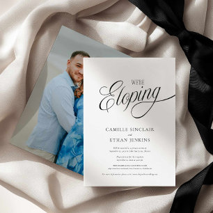 We’re Eloping Photo Announcement Invitation