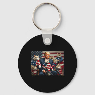 We’re Gonna Save The Cats Funny Trump Vote 2025 Am Keychain