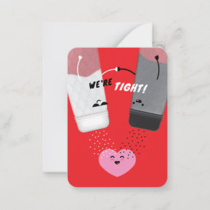 We’re Tight! Salt & Pepper Kids Valentine Card