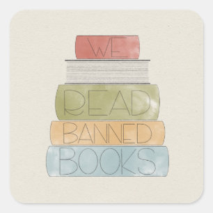 We Read Banned Books  Sticker
