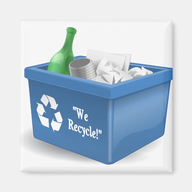 We Recycle Magnet (Front)