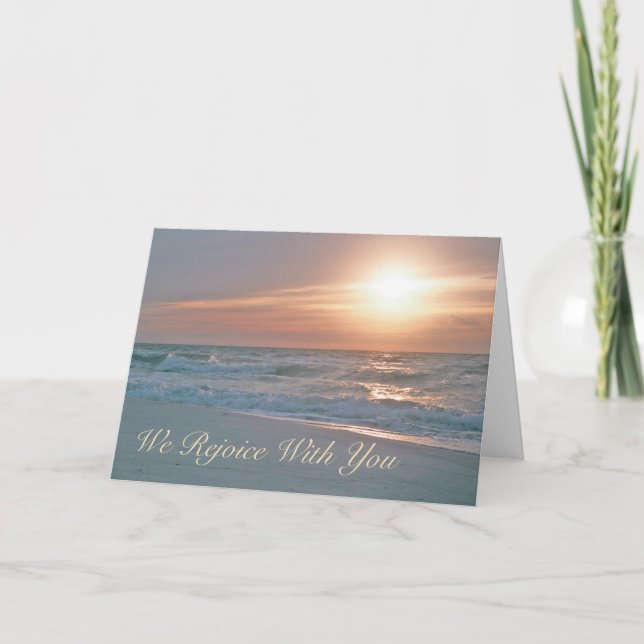 We Rejoice with You Card (revised) (Front)