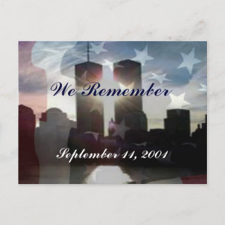 We Remember September 11th Postcard