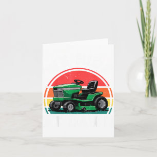 We Ride At Dawn Riding Lawn Mower Toddler Funny Mo Card