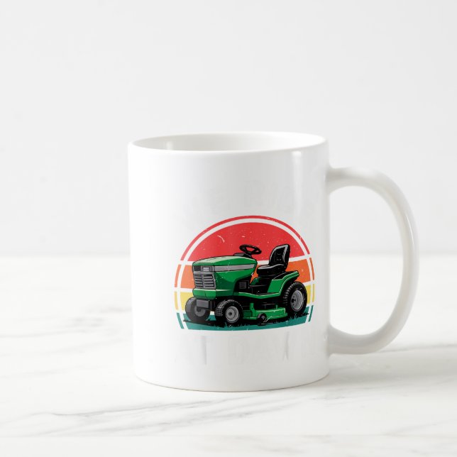 We Ride At Dawn Riding Lawn Mower Toddler Funny Mo Coffee Mug (Right)