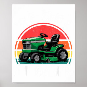 We Ride At Dawn Riding Lawn Mower Toddler Funny Mo Poster