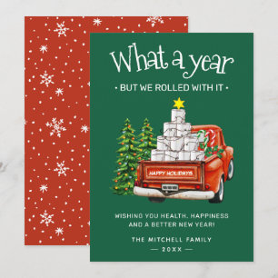 We Rolled With It Funny Covid 19 Happy Holidays Holiday Card