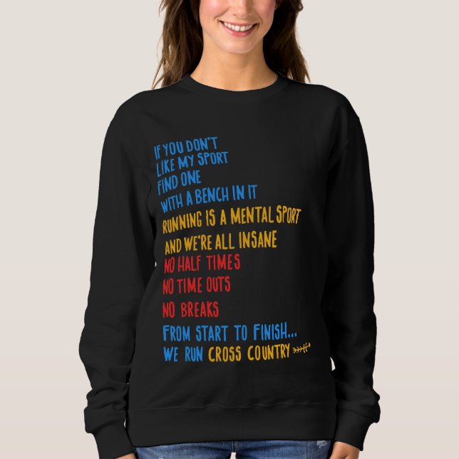 We Run Cross Country Running Shirt CC Runner Gift  (Front)