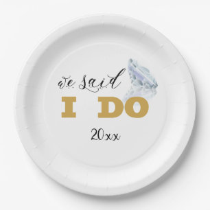 We said I DO Plate design