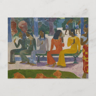 We Shall Not Go to the Market Today by Gauguin Postcard
