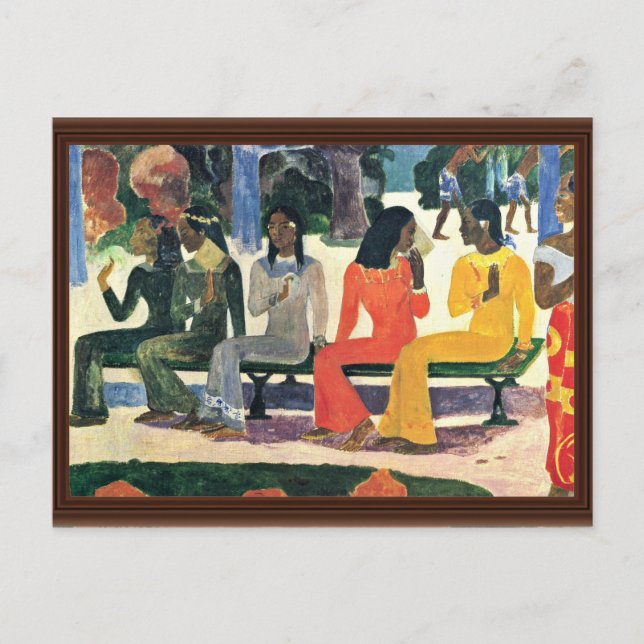 We Shall Not Go To The Market Today,  By Gauguin Postcard (Front)