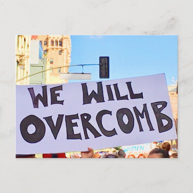 We shall overcomb postcard (Front)