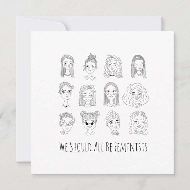 We Should All Be Feminists Doodle Art (Front)