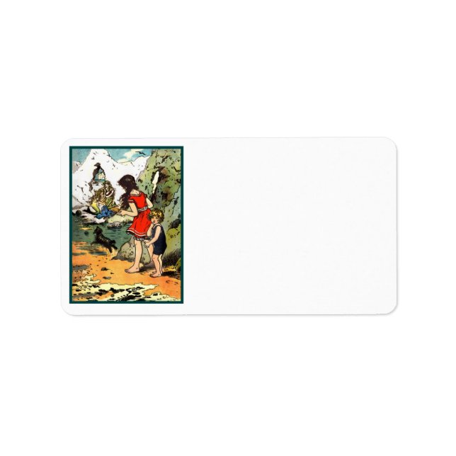 We Spy Two Mermaids on the Rocks Label (Front)