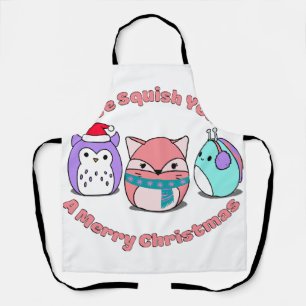 We Squish You A Merry Christmas Apron
