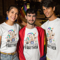 We Stand Together Pride LGBTQ People Unity