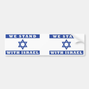 We stand with Israel! Bumper Sticker
