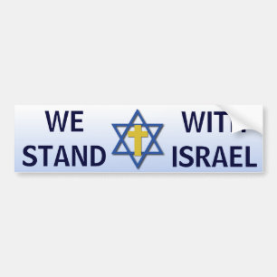 We Stand With Israel Bumper Sticker