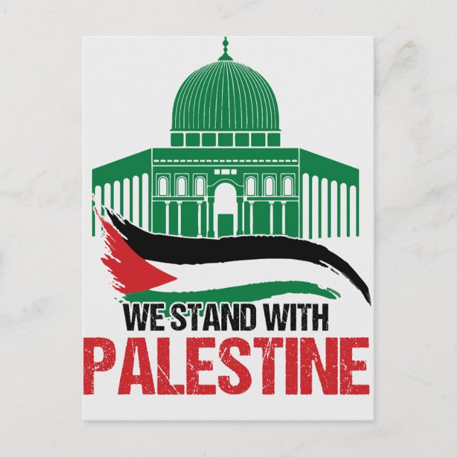 We Stand with Palestine Postcard (Front)