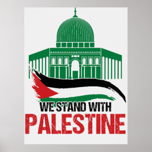 We Stand with Palestine Poster